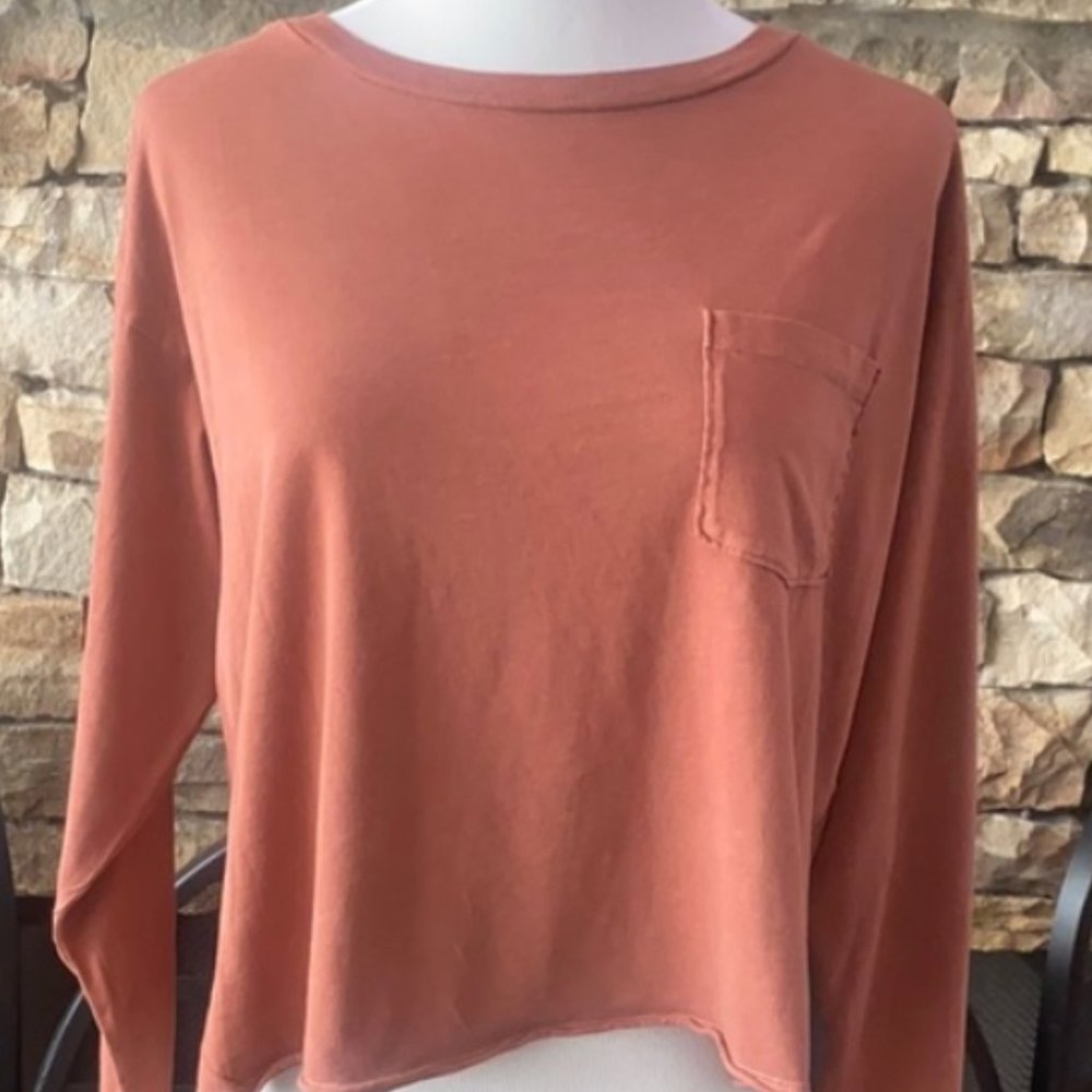 American Eagle Soft Slub Cropped T-shirt